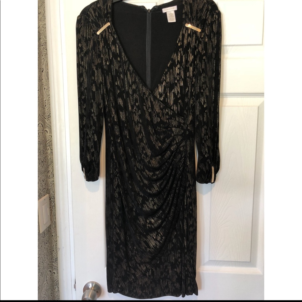 Cache shimmer dress size M